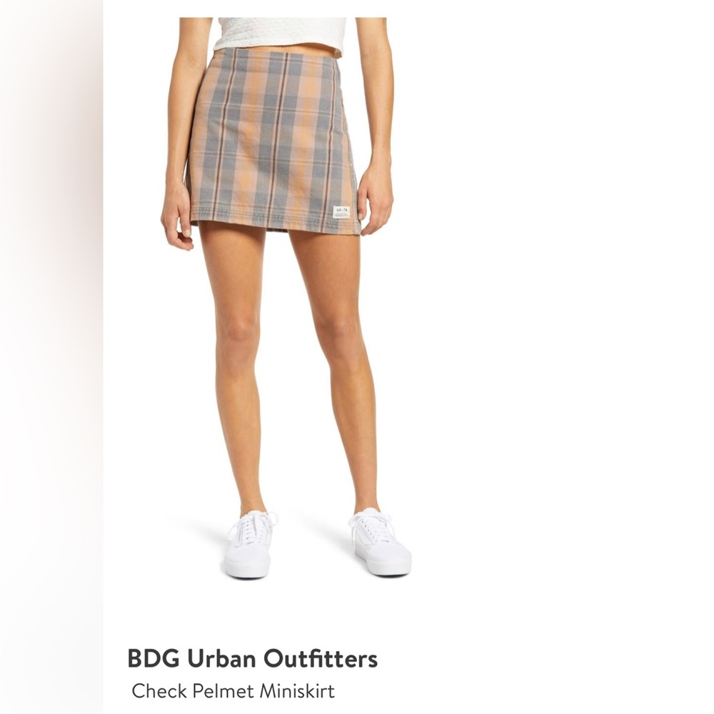 urban outfitters bdg plaid mini skirt